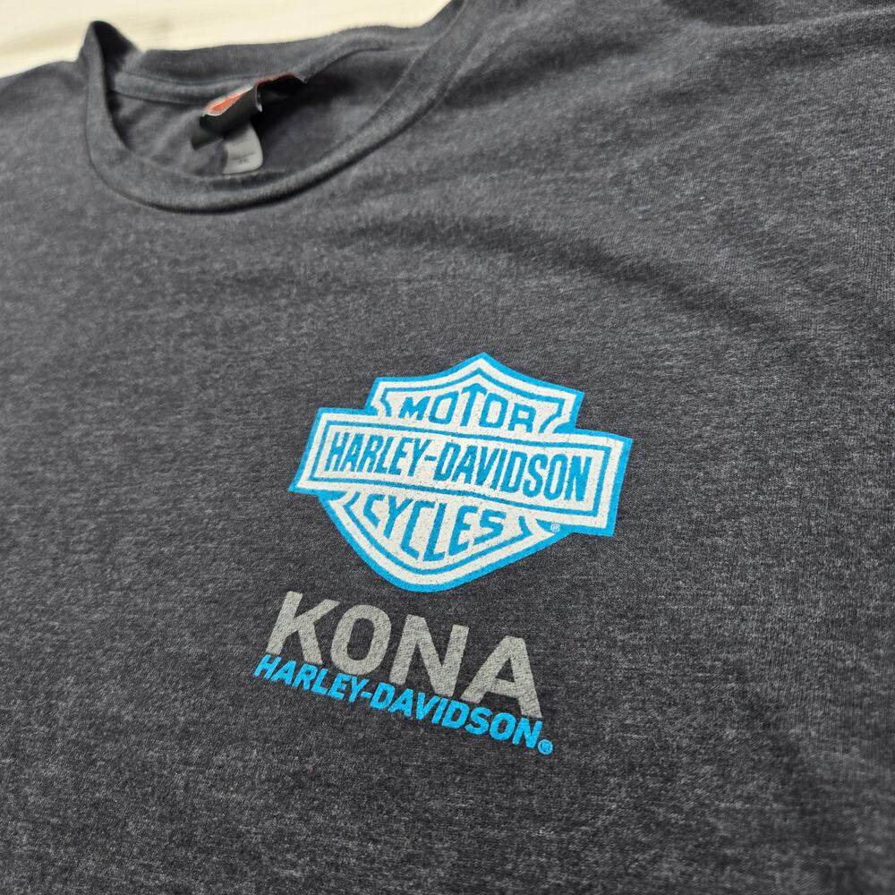 Harley-Davidson‎ Kona Beach Charcoal Short Sleeve T-Shirt Men's Size XXL